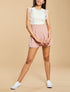 Combishort à buste en crochet - Rose - 1