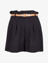 Short à ceinture effet osier - noir - 3