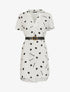 Robe trapèze à imprimés coeurs - Noir/blanc - 1