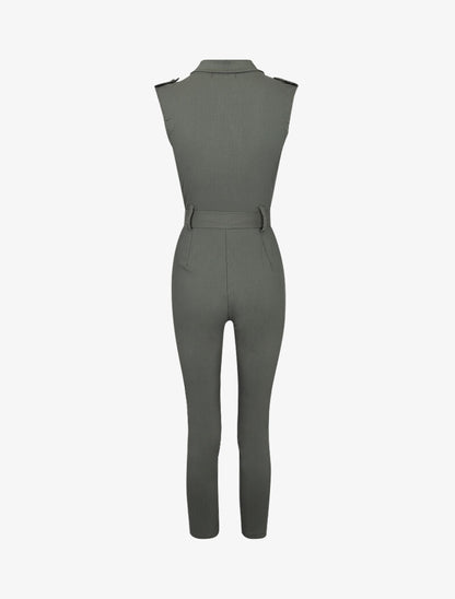 Combinaison 7/8 style saharienne - Kaki - 4