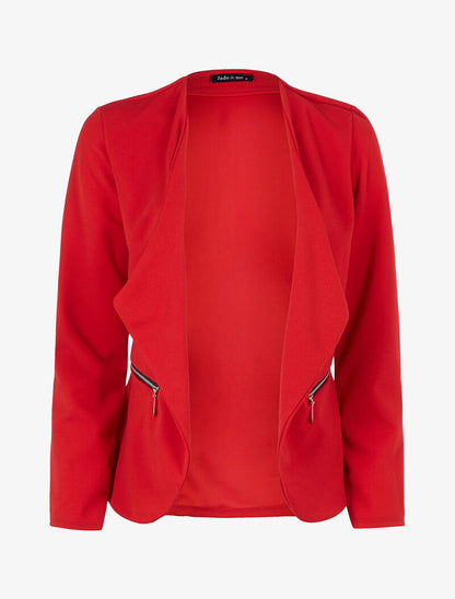 Veste à pans biseautés - Rouge - 1