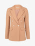 Blazer oversize croisé style officier - Camel - 4