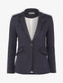 Blazer ajusté à un bouton - Marine - 1