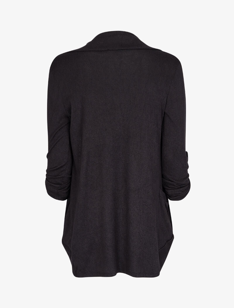 Gilet col châle - Noir - 2