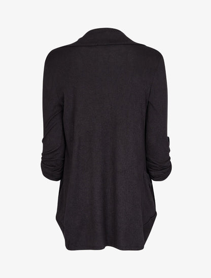 Gilet col châle - Noir - 2