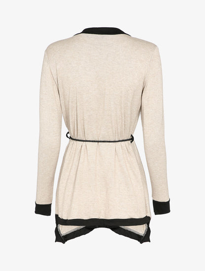 Gilet à pans asymétrique - Beige - 3