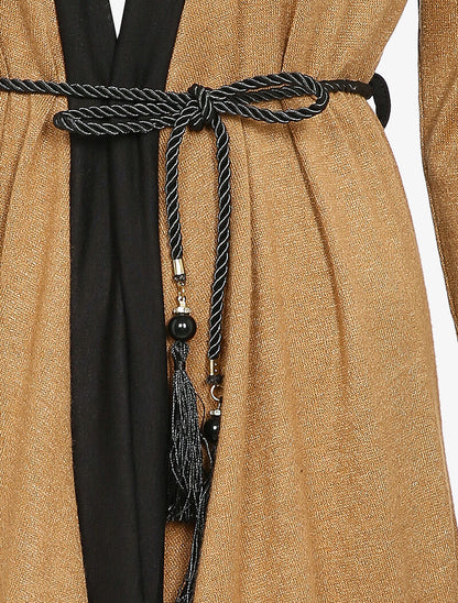 Gilet à pans asymétrique - Camel - 3
