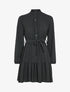 Robe patineuse à bord volanté - Noir - 1