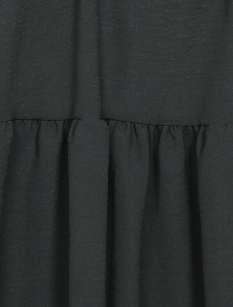 Robe patineuse à bord volanté - Noir - 3