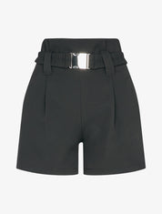 Short casual à taille haute - Noir - 1