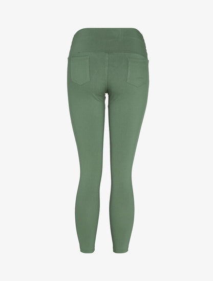 Legging taille basse à coutures stylisées - Kaki - 2