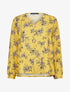 Top oversize à motifs bouquet de roses - Jaune - 3
