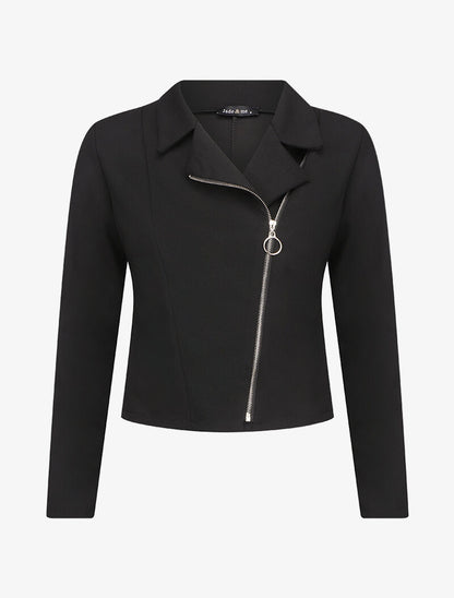 Blazer léger style perfecto - Noir - 1