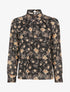 Blouse à imprimé fleuri - Noir - 1