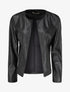 Veste en simili ouverte - Noir - 1