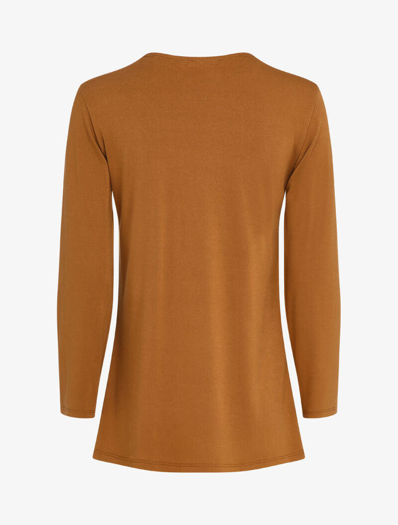 Gilet fluide à pans asymétriques - Camel - 2
