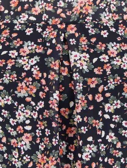 Top boule à imprimé fleurs d&