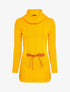 Pull à col roulé long en maille - Jaune - 4