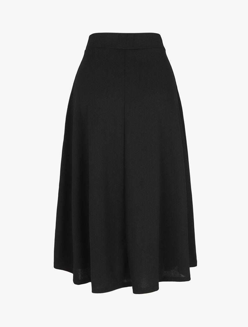 Jupe cloche longue - Noir - 2