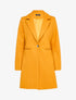 Manteau mi-long en laine mélangée - Moutarde - 1