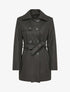 Manteau croisé et ceinturé - Noir - 1