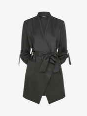 Veste suédée à manches rabattables - Noir - 3
