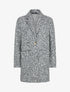 Manteau mi-long effet laine bouclette - Gris chiné - 4