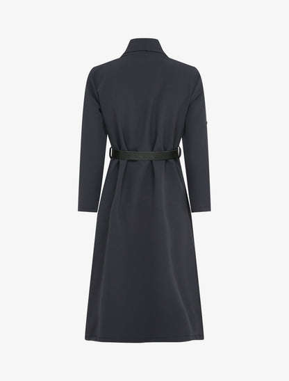 Veste longue à bords fendus - Bleu marine - 2