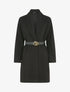 Manteau mi-long à un bouton - Noir - 1