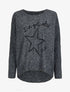 Pull chauve-souris à imprimé "I&