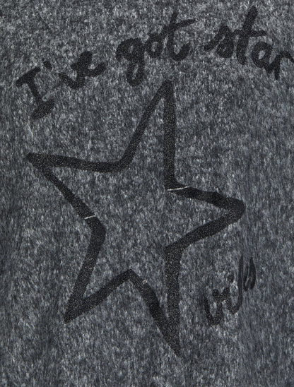 Pull chauve-souris à imprimé "I&