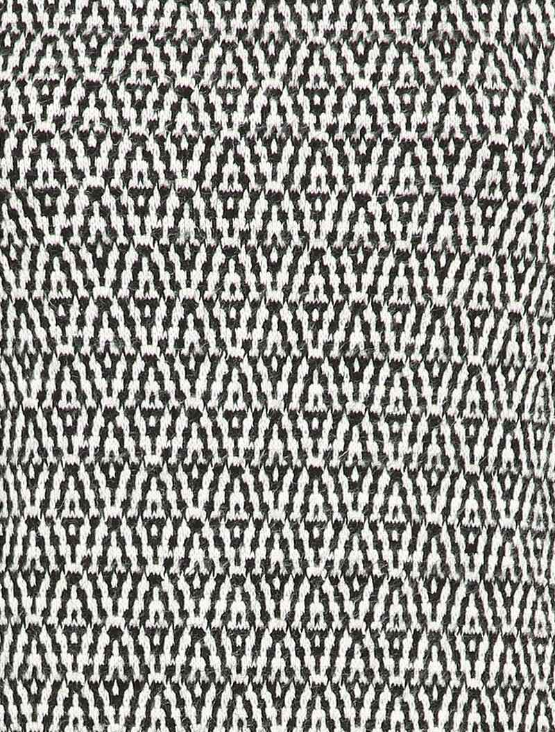 Pull imprimé à superposition - Noir/blanc - 3