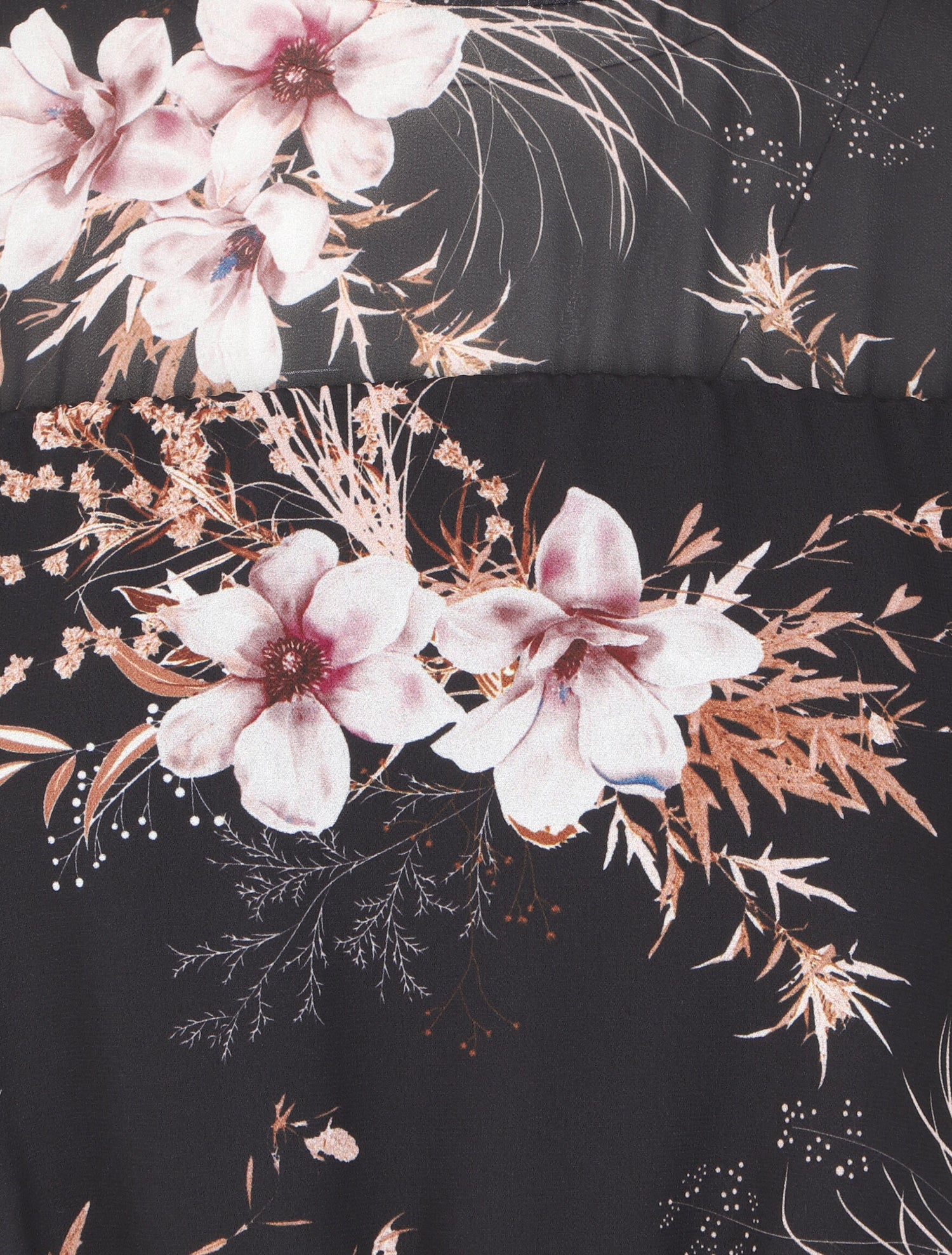Robe volantée à motif fleurs d&