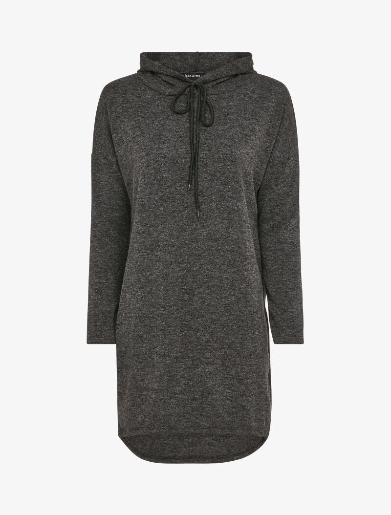 Robe pull à capuche - Gris foncé - 4