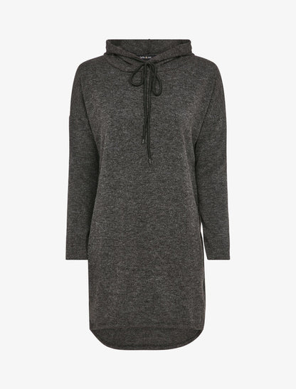 Robe pull à capuche - Gris foncé - 4