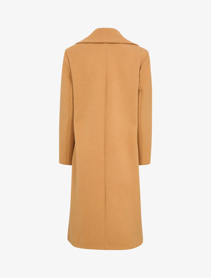 Manteau long classique oversize - Camel - 2