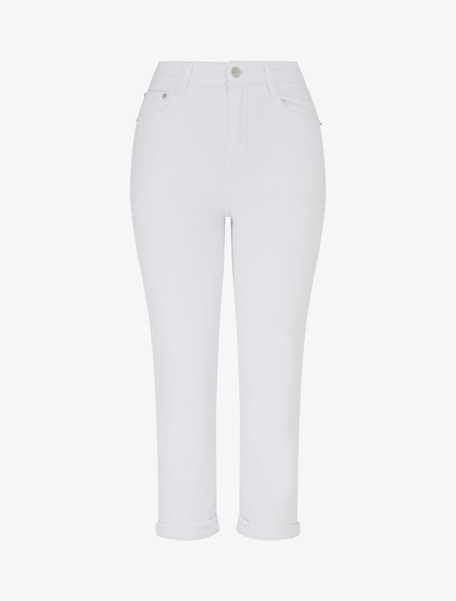 Jean à ourlet coupe droite - Blanc - 1