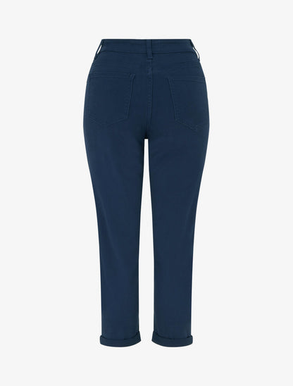 Jean à ourlet coupe droite - Marine - 2