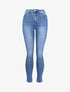 Jean push-up taille haute coupe skinny - Bleu denim - 1