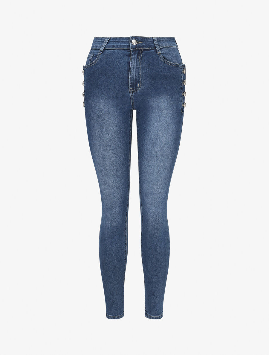 Jean standard coupe slim - Bleu - 1