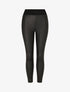 Legging uni en simili élastiqué - Noir - 5