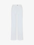 Jean wide leg taille haute coupe droite - Blanc - 1
