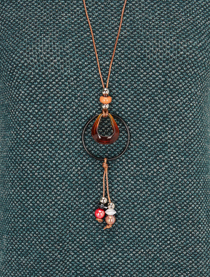 Pull long asymétrique et lamé - Vert sapin - 3