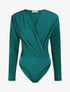 Body satiné cache coeur - Vert sapin - 4