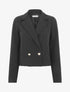 Veste courte unie - Noir - 4