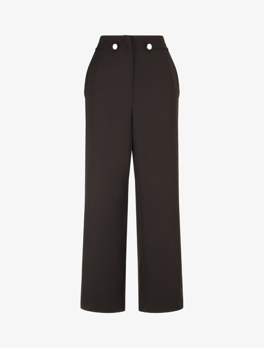 Pantalon uni et elastiqué - Noir - 5