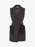 Veste à empiècement fourrure synthétique effet fausses poches - Noir - 4