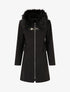 Manteau long unie zippée - Noir - 1