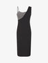 Robe longue à manches asymétrique et détail irisé - Argent - 4
