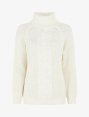Pull uni en maille irisé - Crème - 4